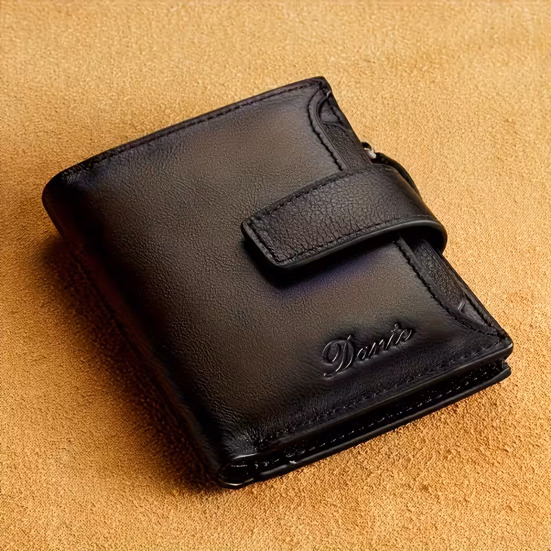 本革メンズジッパーウォレット D74W59-16